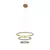 Pendente Led Bean 3 Módulos 40x60x80cm 5mt 83w 3000k Dourado Nordecor - comprar online