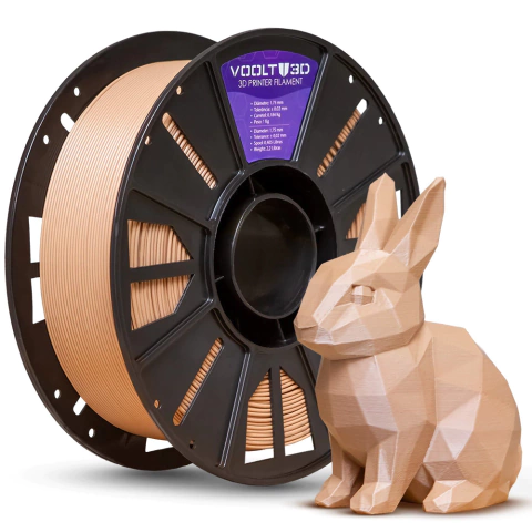 Filamento PLA Marrom Capuccino Sólido - 1kg