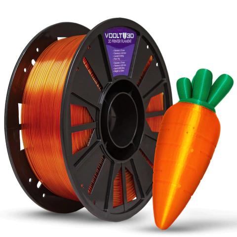 Filamento PET-G HF Premium Laranja Translúcio - 1KG