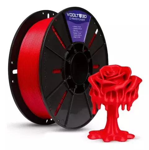 Filamento Petg Vermelho 1kg Imprimir Peças 3d Fab