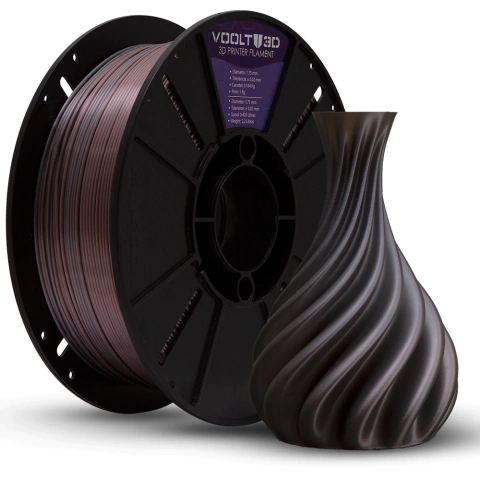 Filamento PLA Duo Color Inox e Rose Gold - 1KG