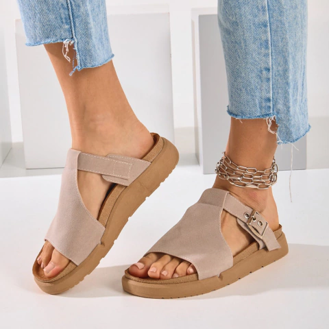 Sandalias nina beige - comprar online