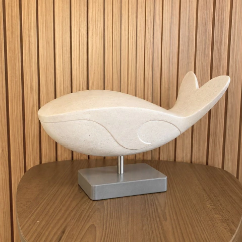 Escultura Baleia Polirresina