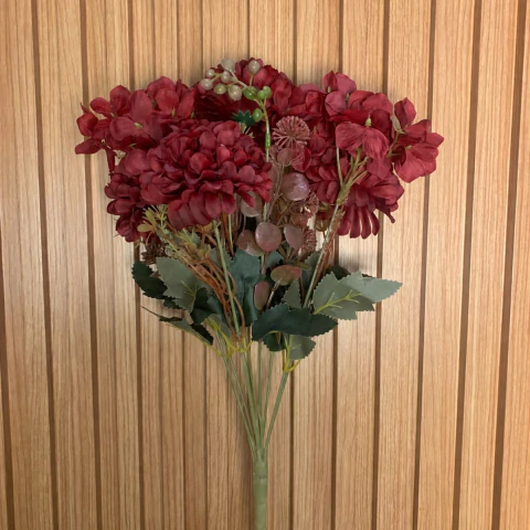 Buquê De Crisântemo com Hortênsia