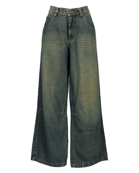 GREEN WASHED JEANS - comprar online