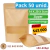 Imagen de Bolsas DoyPack Con Ventanilla Y Zipper | Paquete 50 Und