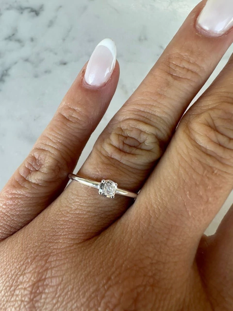 Anillo Plata 925 Solitario - comprar online