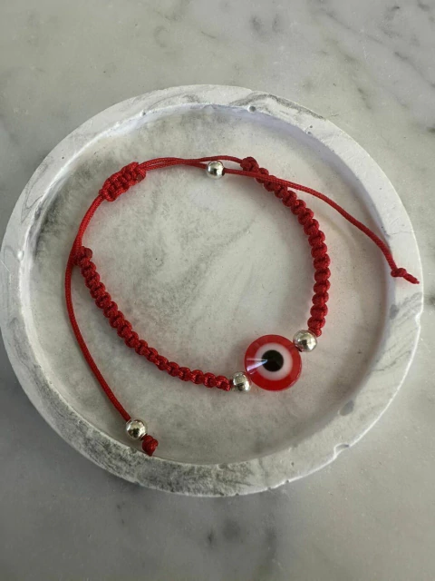 Pulsera Tejida Con Ojo de Resina - comprar online