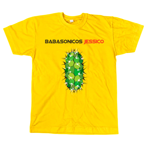 Remera Babasonicos Jessico - amarilla