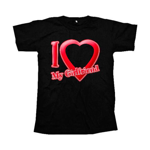 Remera I love my girlfriend personalizada - comprar online