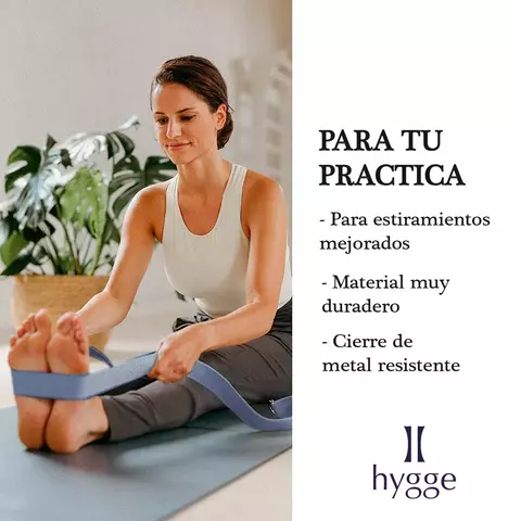 CINTURON DE YOGA STRECHING HYGGE 4X90CM - comprar online