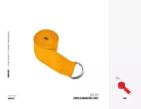 CINTO ELONGACION 4MTS PROYEC - comprar online