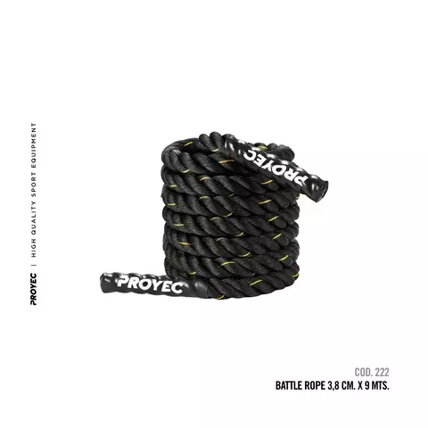 SOGA BATTLE ROPE 3.8CMX9MT PROYEC - comprar online