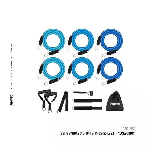 SET BANDAS PROYEC 6 TENSIONES + ACCESORI - comprar online