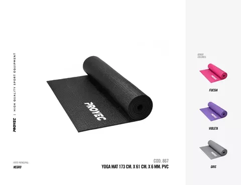 COLCHONETA MATT YOGA 6MM PVC PROYEC 867 - comprar online