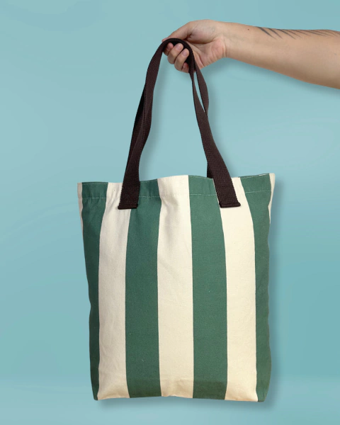 Bolsa Ecobag Listras Verdes - comprar online