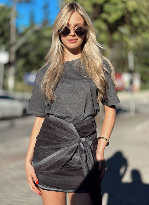 Tee Basic Chumbo - comprar online