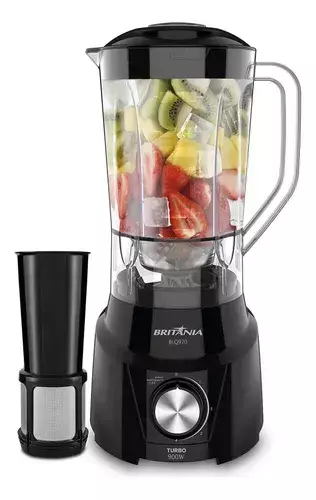 Liquidificador Turbo Blq970p 900w 2,6 Litros Preto Britania 127V