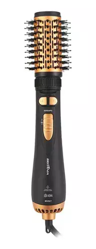 Escova Rotativa Britânia Ber20pd 3 Temperaturas Cor Preto E Dourado