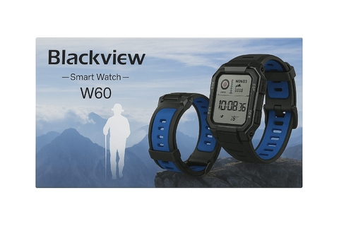 Relógio Inteligente Blackview Smart Watch W60 Lanterna Bluetooth Militar Masculina De 2,1 Polegadas Ip68 À Prova D'água - comprar online