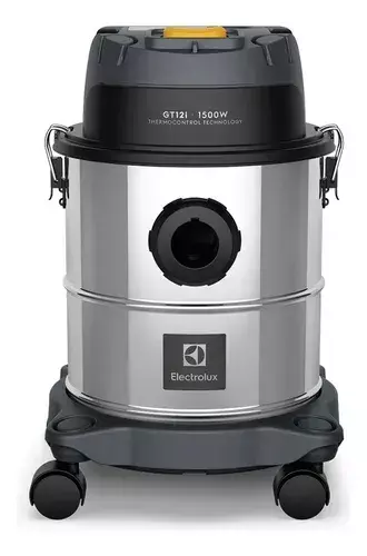 Aspirador De Po E Agua Funcao Sopro Compacto Inox 1500w 12l Total 8,5l Util Protetor Termic 127V