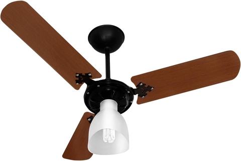 Venti-Delta Ventilador de Teto New Light 3 Pas Padrao Mogno 127 V C3V, 383119, 130 W, Preto