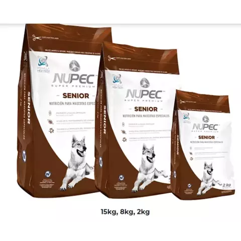 Alimento Nupec Senior Razas grandes incluye valor del envio