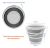Balde Retratil 10 Litros Branco c/ Cinza - Powermaid - loja online