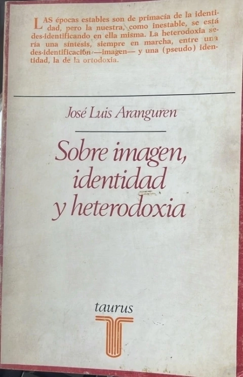 SOBRE IMAGEN IDENTIDAD Y HETERODOXIA