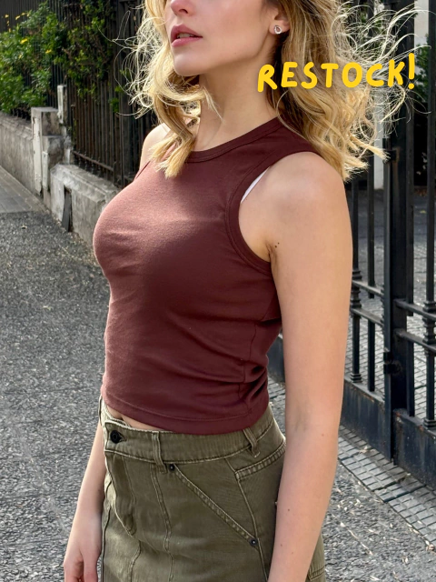 Musculosa ribb Basica - comprar online