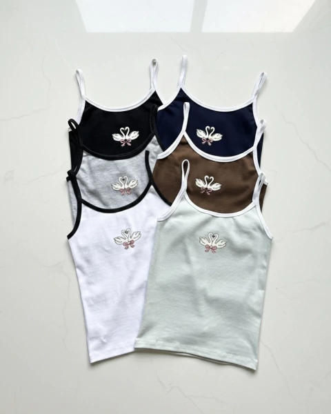 Musculosa ribb Cisne