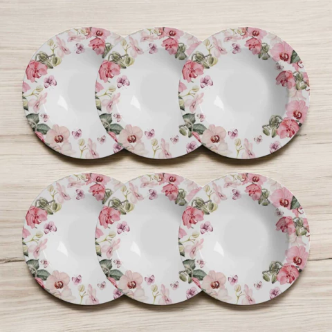 Conjunto 6 Pratos Fundos Encanto Alleanza - comprar online