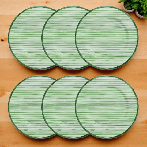 Conjunto 6 Pratos de Sobremesa Aquarela Tropical Alleanza - comprar online