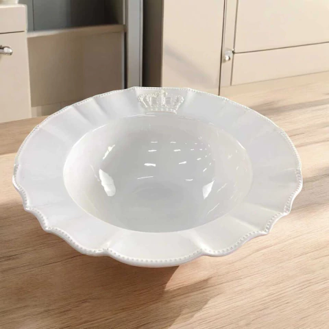 Tigela Windsor Grande Coroa Branca Porto Brasil