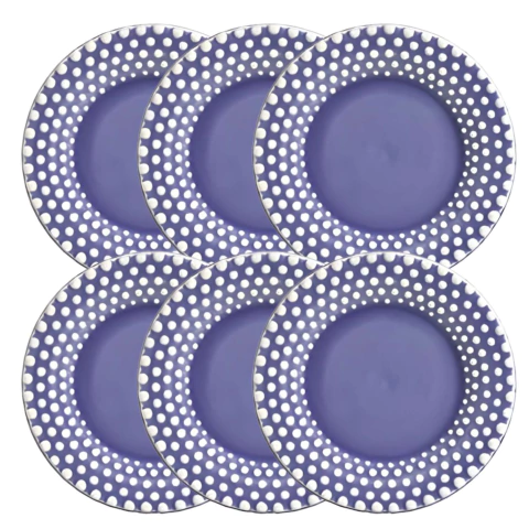 Conjunto 6 Pratos Sobremesa Buzios 2ª Linha Scalla