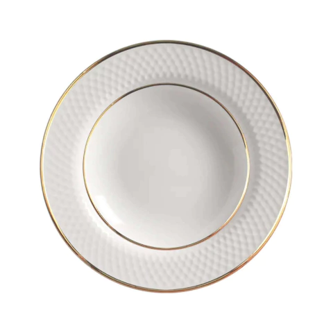 Conjunto 4 Pratos Fundos Split Gold Alleanza - comprar online