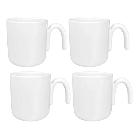 Conjunto 4 Canecas Imaginação Branca 2ª Linha Scalla