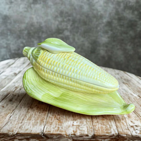 Manteigueira Milho Decorado Home Decor