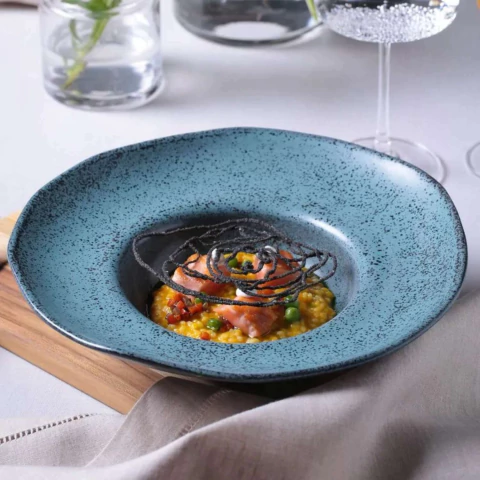 Conjunto 4 Pratos de Massa Orgânico Night Sky 2ª Linha Porto Brasil