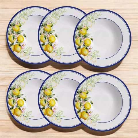 Conjunto 6 Pratos Fundos Sorrento Alleanza - comprar online