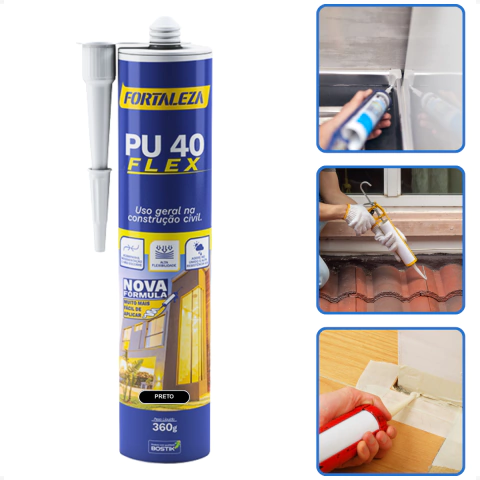 Selante Pu 40 Preto Flex 360G -Fortaleza
