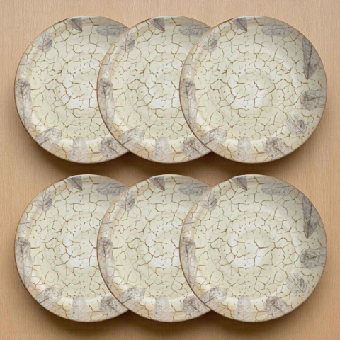 Conjunto 6 Pratos Raso Coup Dry Leaves Alleanza - comprar online