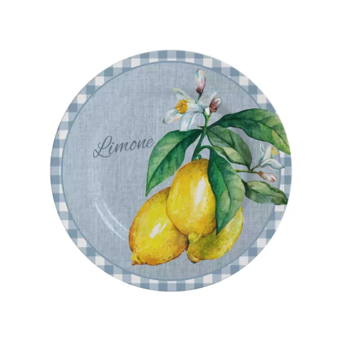 KIT 4 PRATO SOBREMESA AMALFITANA 1ª LINHA ALLEANZA (1179-103)