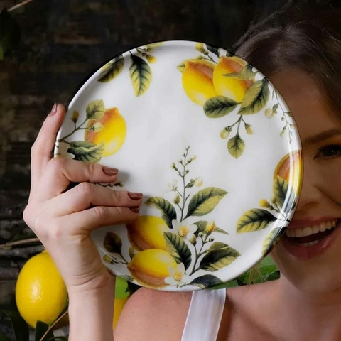 Conjunto 6 Pratos de Sobremesa Limonata Porto Brasil - comprar online