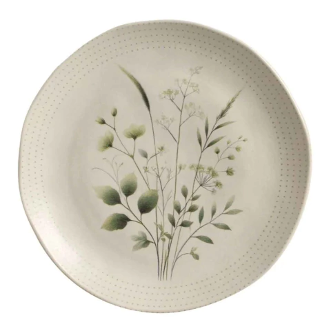 Conjunto 4 Pratos Rasos Orgânico Ammi Porto Brasil