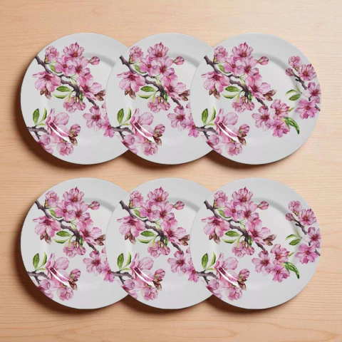 Conjunto 6 Pratos de Sobremesa Cerejeira Alleanza - comprar online