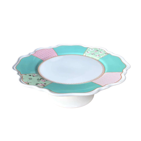 Boleira Prato de Bolo Com Pé Belle Romance 28cm Scalla