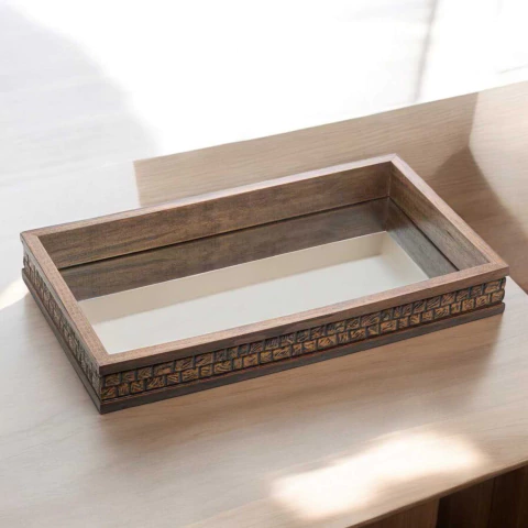 Bandeja Com Espelho Coquinho 41x31x5cm Wolff - comprar online