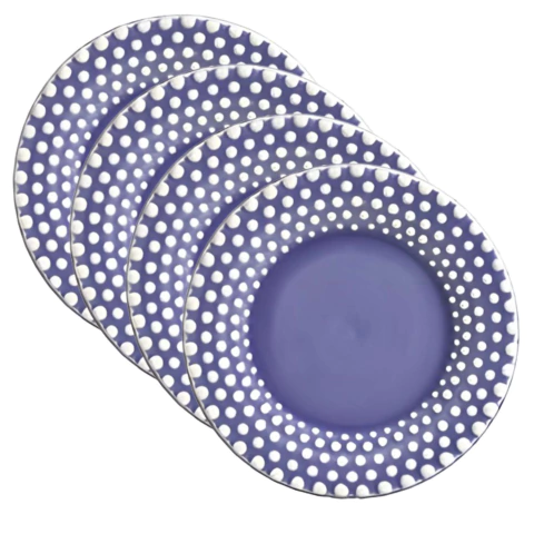 Conjunto 4 Pratos Sobremesa Buzios Scalla