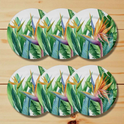 Conjunto 6 Pratos de Sobremesa Estrelitzia Alleanza - comprar online